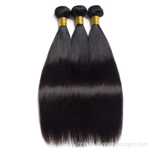 Silky straight hair bundles hair with lace closure 8 inch -28 inch brazilian human hair bundle with closure